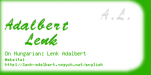adalbert lenk business card